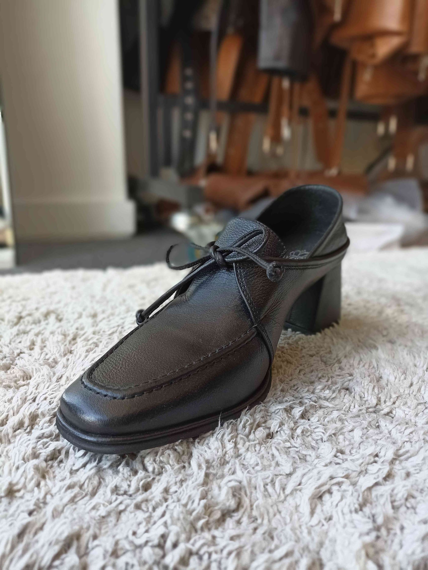 Zapato Cuero Versalles Negro